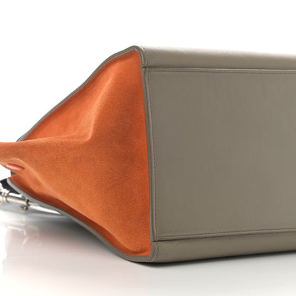 Celine Smooth Calfskin Suede Small Tri-Color Trapeze Orange 8 of 22