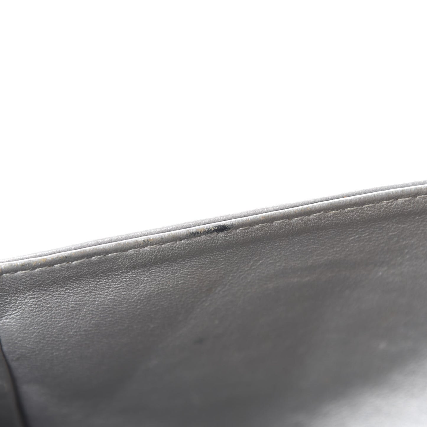 Metallic Aged Calfskin Quilted 2.55 Reissue 227 Flap Argent Fonce