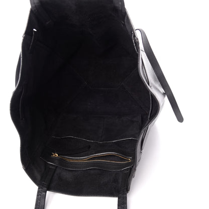 Celine Soft Grained Calfskin Small Belt Cabas Phantom Black 5 of 13