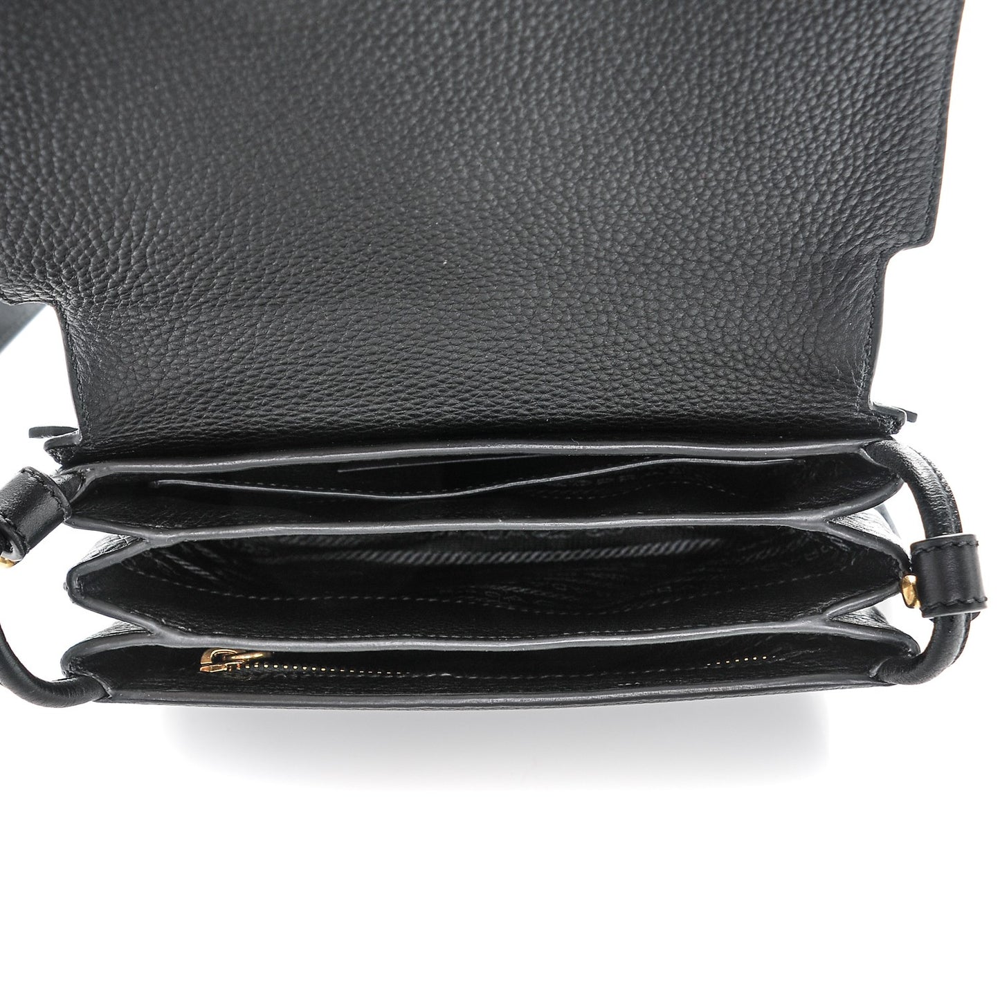 Vitello Daino Saddle Bag Black
