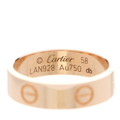 Cartier 18K Yellow Gold 5.5mm LOVE Ring 58 8.5 4 of 5