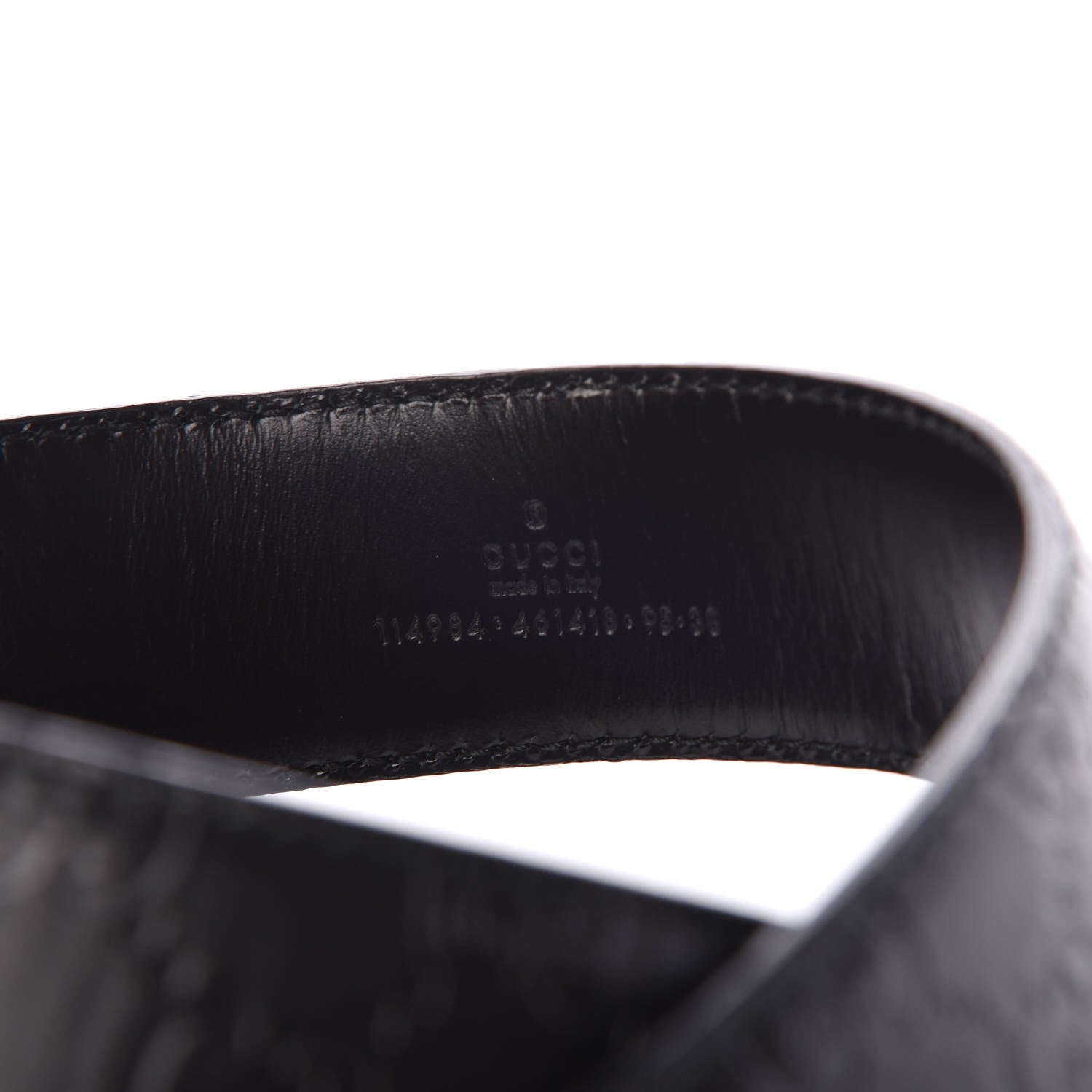 Gucci Guccissima Interlocking G Belt 95 38 Black 6 of 6