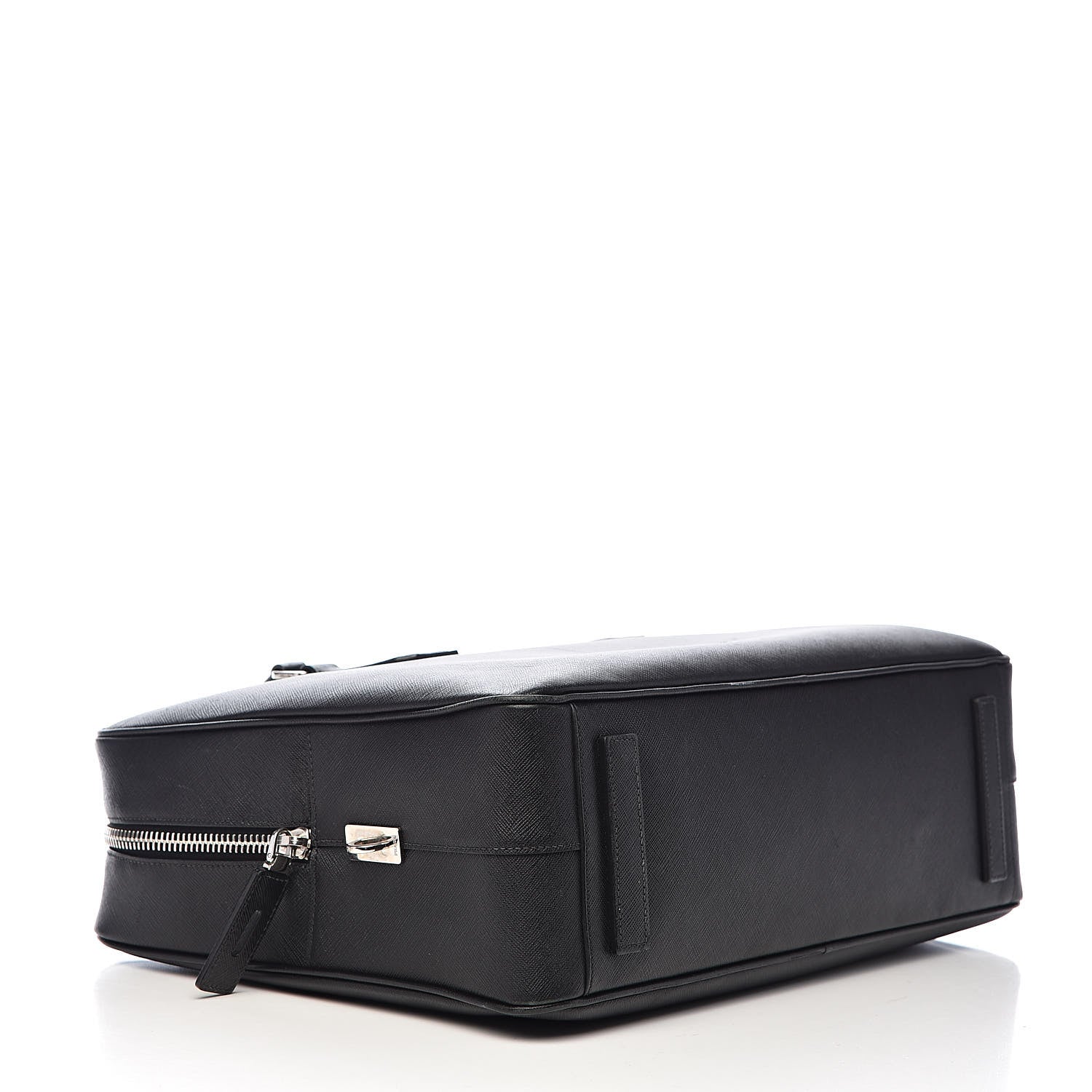 Prada Saffiano Travel Briefcase Black 4 of 19