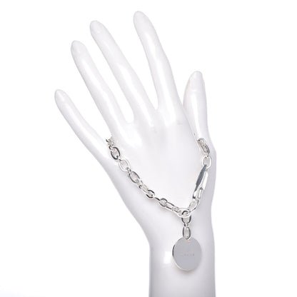 Gucci Sterling Silver Link Round Charm Bracelet 2 of 4