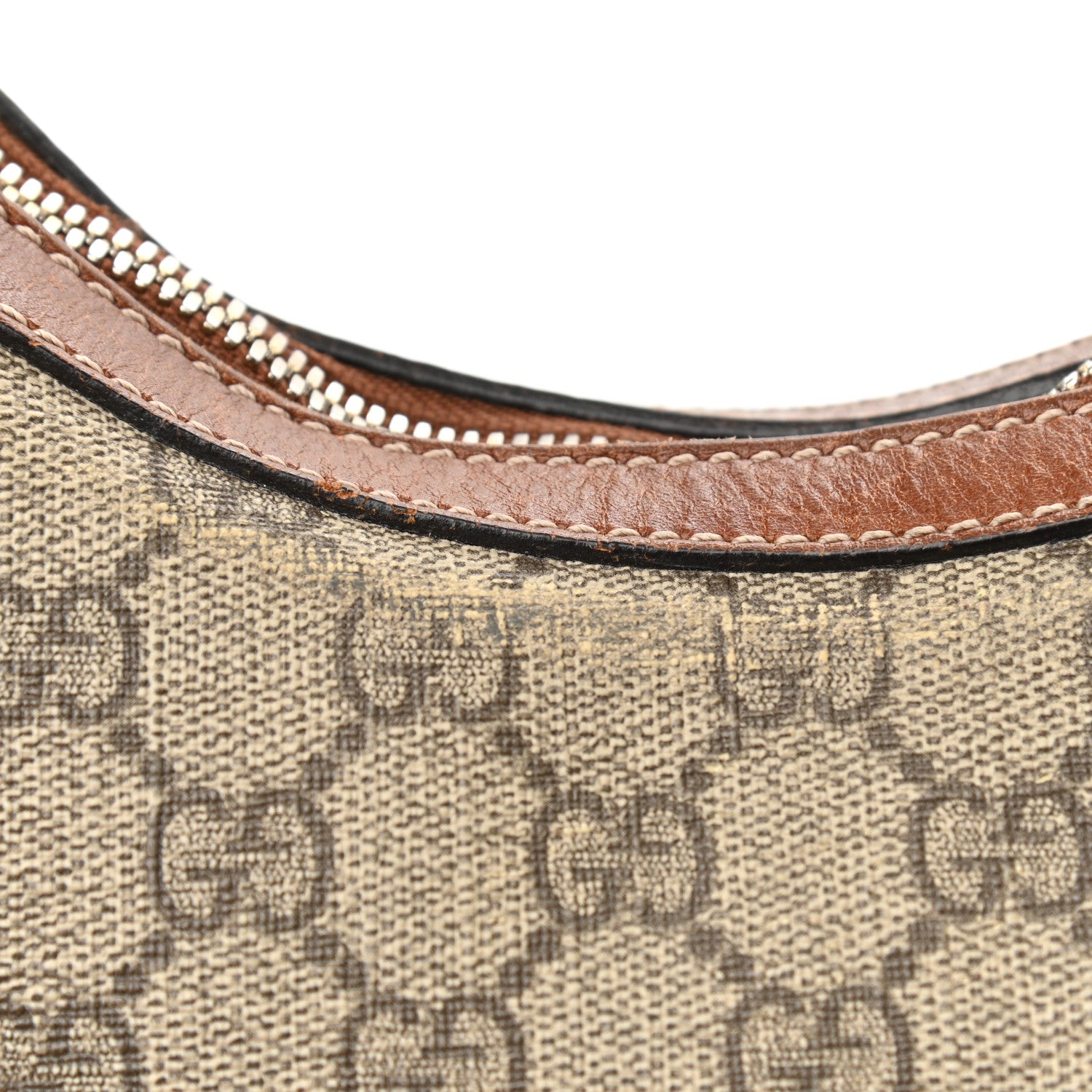 Gucci GG Supreme Monogram Linea A Hobo Brown 15 of 15