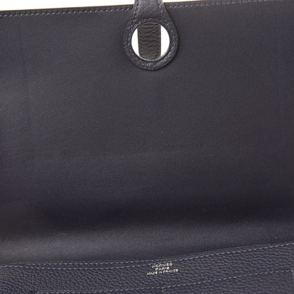 Hermes Togo Dogon Duo Wallet Bleu Nuit 10 of 11