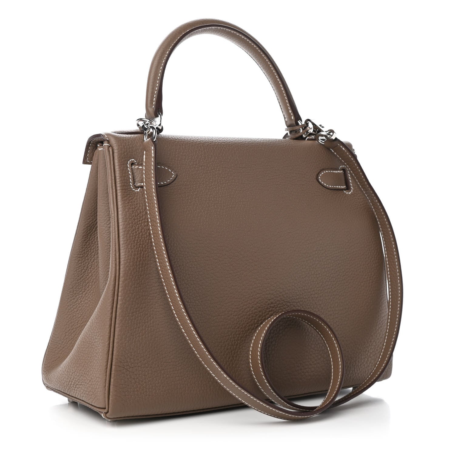 Hermes Togo Kelly Retourne 28 Etoupe 4 of 12