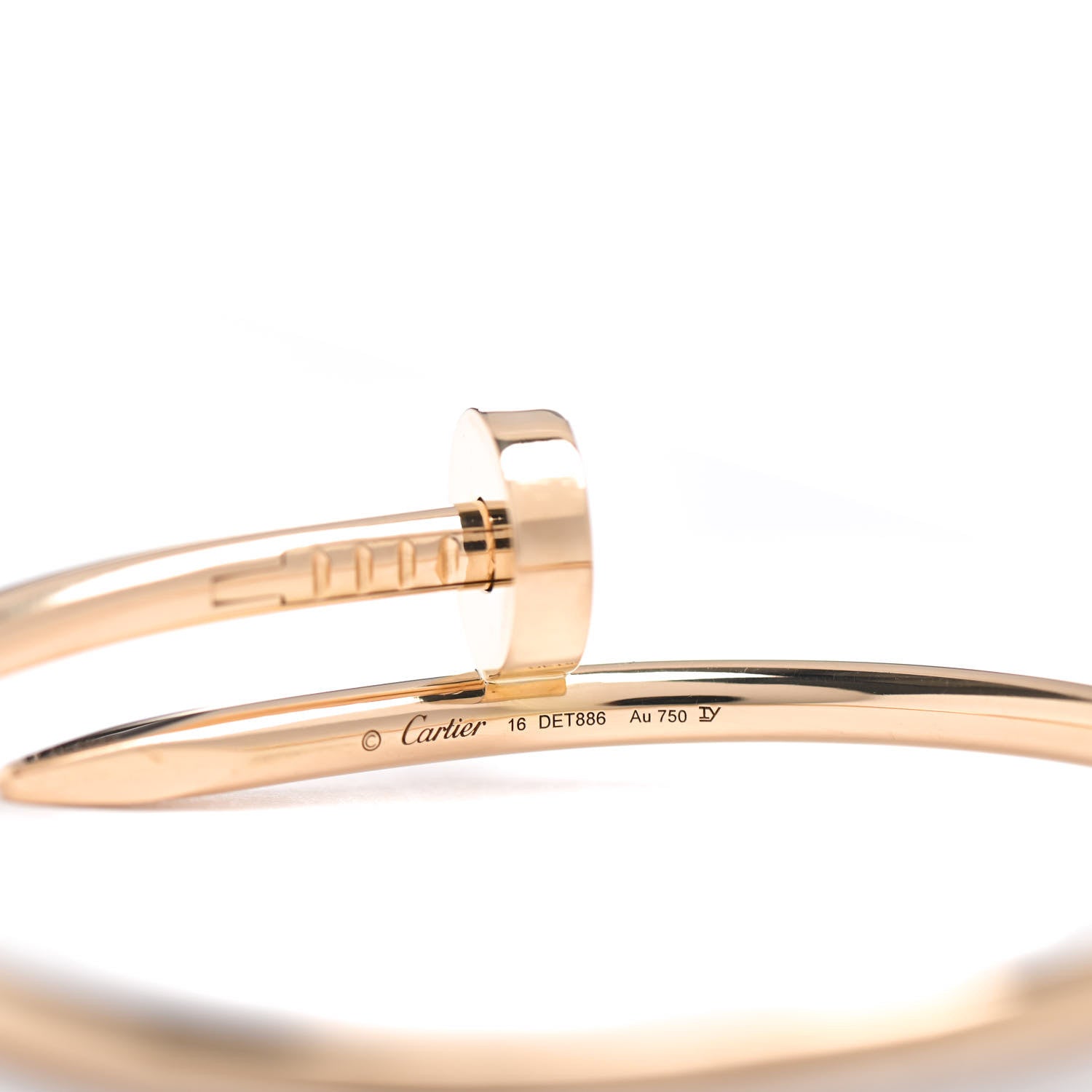 Cartier 18K Yellow Gold Juste Un Clou Bracelet 16 4 of 5