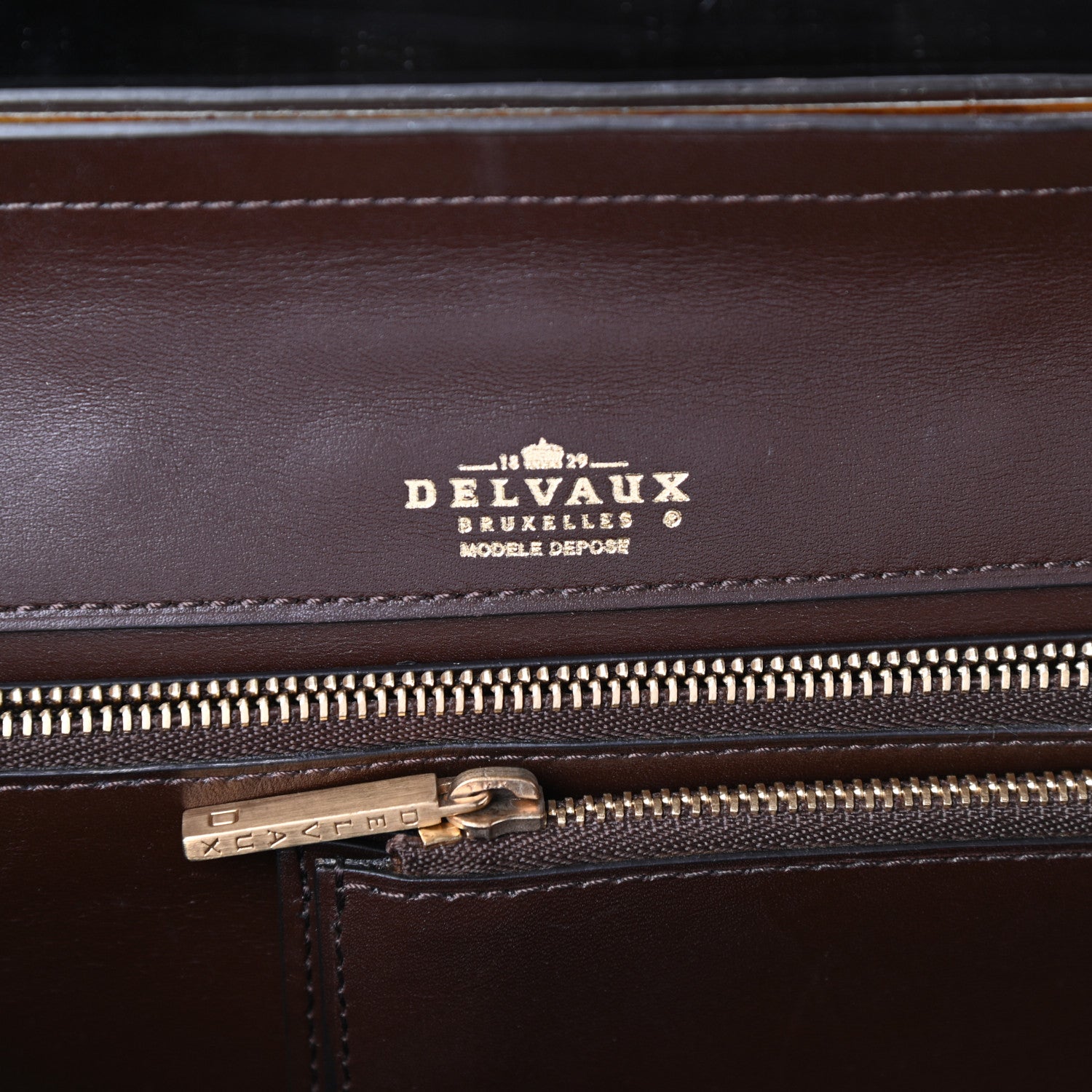 Delvaux Alligator Chain Clutch Naturel 7 of 10