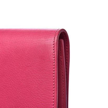 Saint Laurent Goatskin Large Belle De Jour Clutch Fuchsia 10 of 11