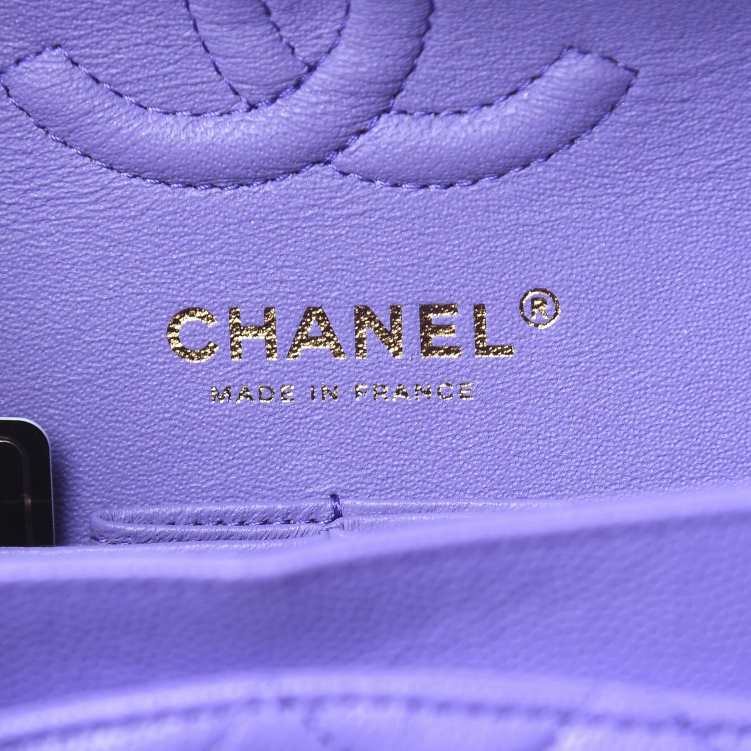 Chanel Caviar Quilted Small Double Flap Purple 6 of 11