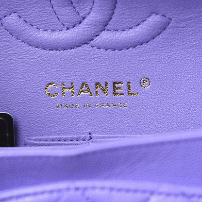 Chanel Caviar Quilted Small Double Flap Purple 6 of 11