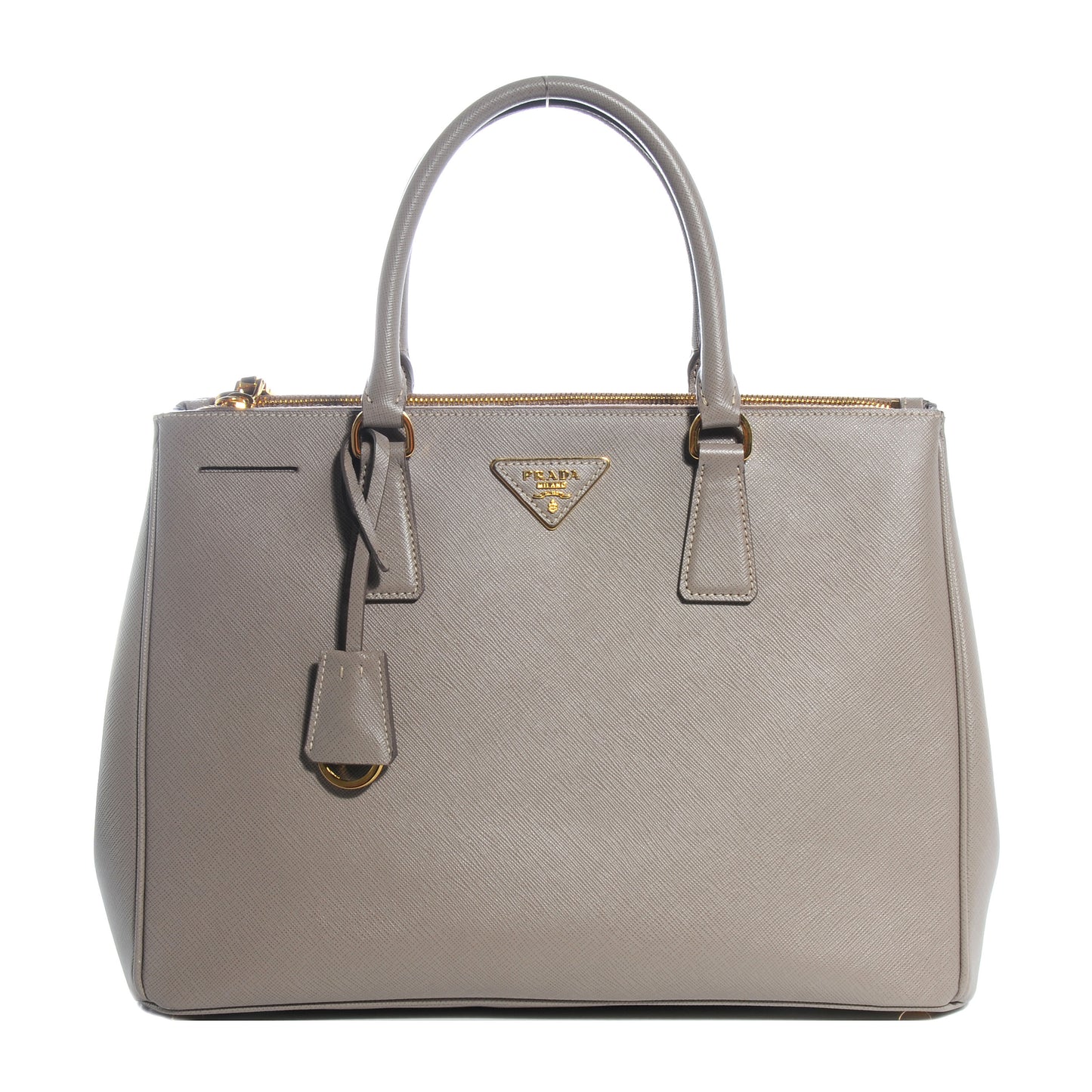 Saffiano Lux Medium Tote Argilla