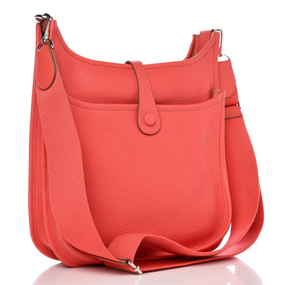 Hermes Taurillon Clemence Evelyne III PM Rose Jaipur 3 of 9