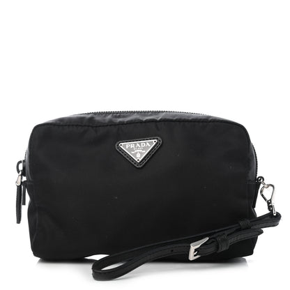 Prada Tessuto Nylon Saffiano Wristlet Black 1 of 4