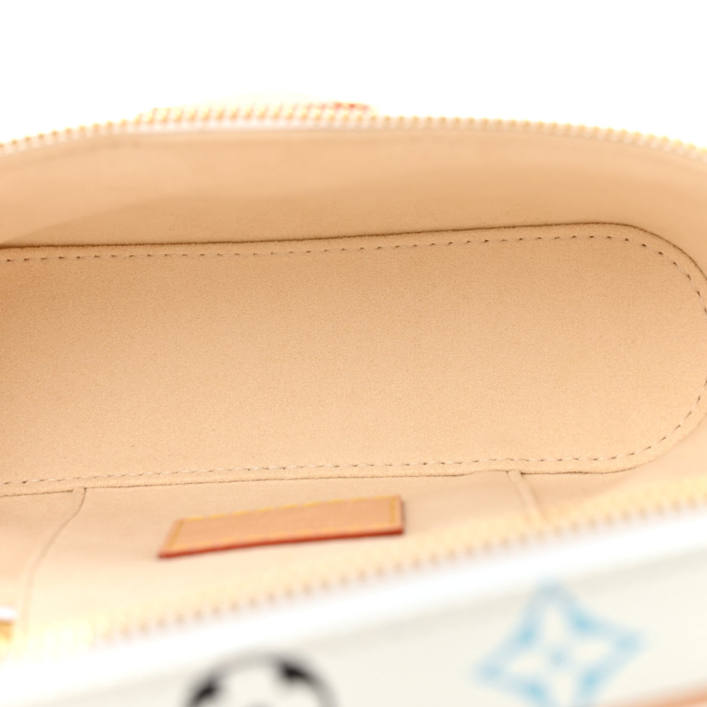 LV x TM Monogram Multicolor Vanity Chain Pouch White