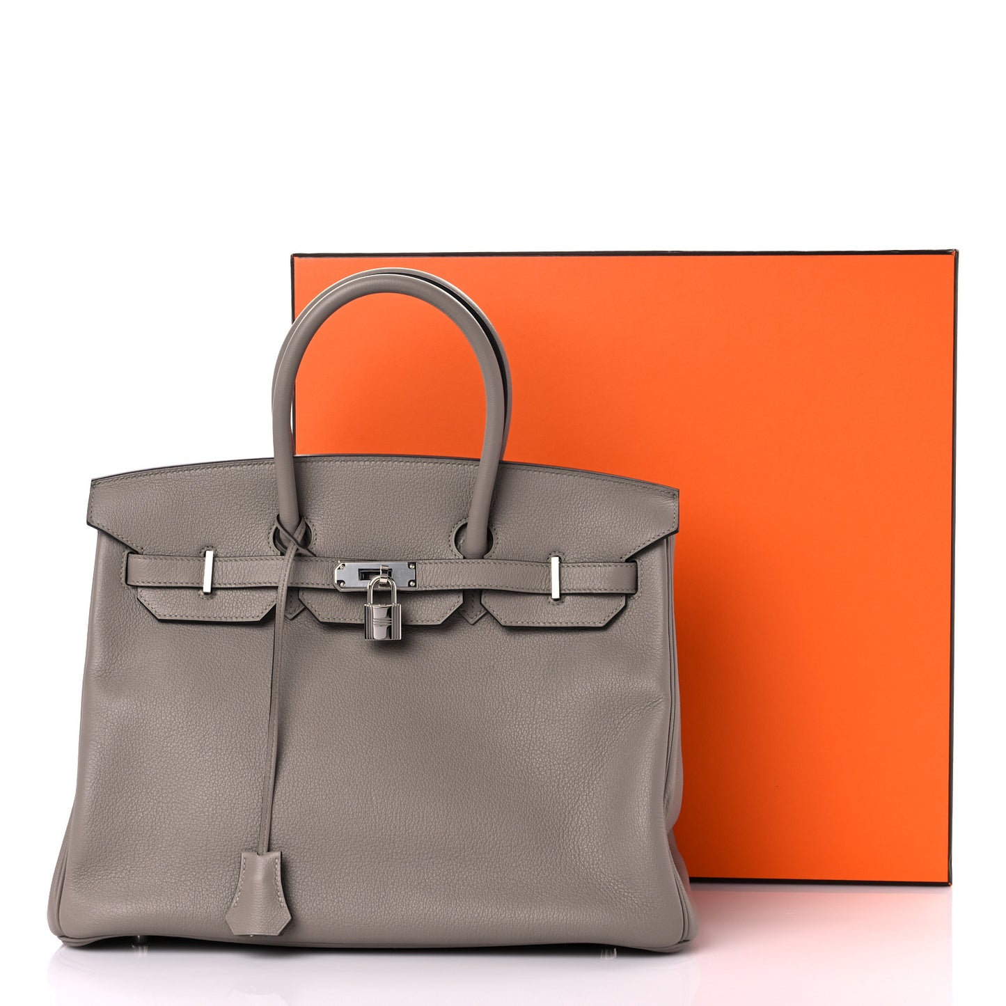Taurillon Novillo Birkin 35 Gris Asphalte