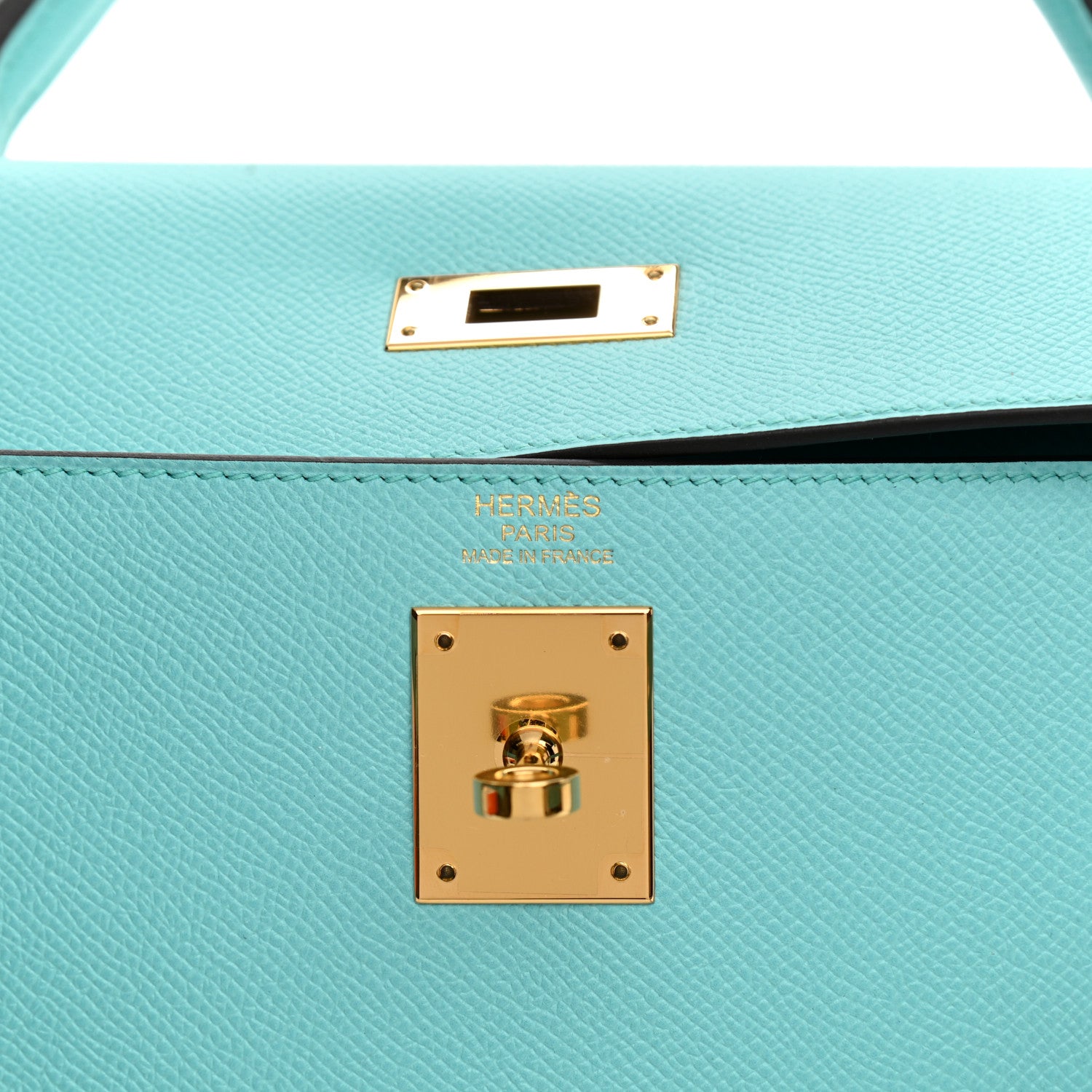 Hermes Epsom Kelly Sellier 32 Bleu Atoll 11 of 23