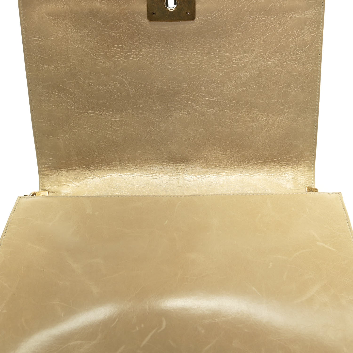 Chanel Glazed Calfskin Quilted Large Boy Flap Beige 10 of 12