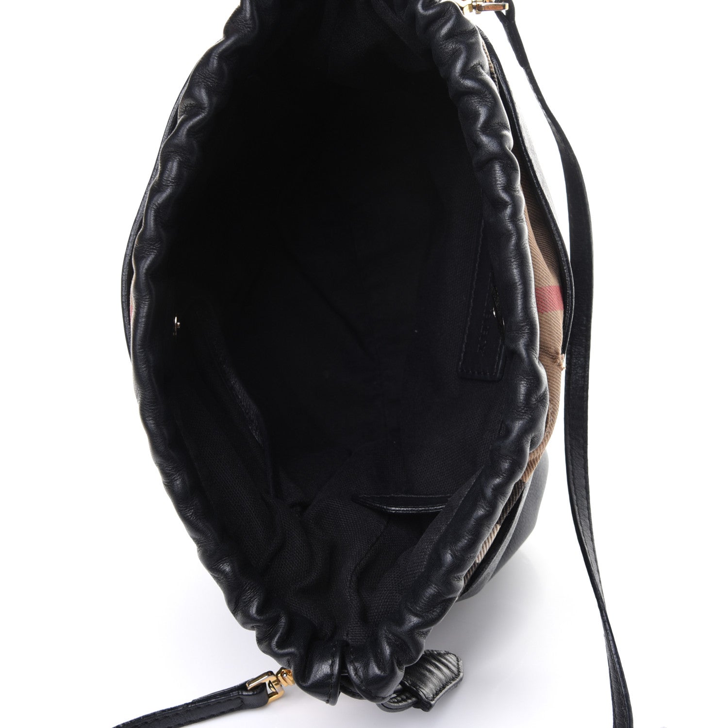 Burberry Calfskin House Check Little Crush Black 4 of 4