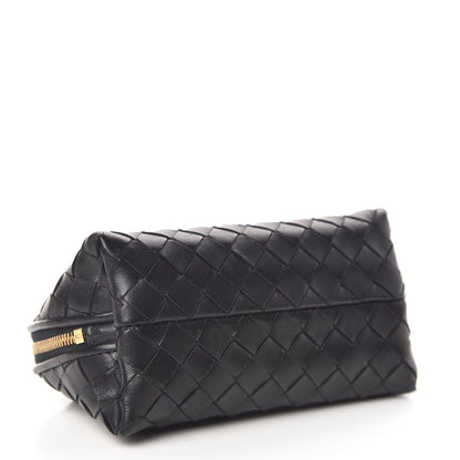 Bottega Veneta Nappa Intrecciato Small Cosmetic Pouch Black 4 of 9