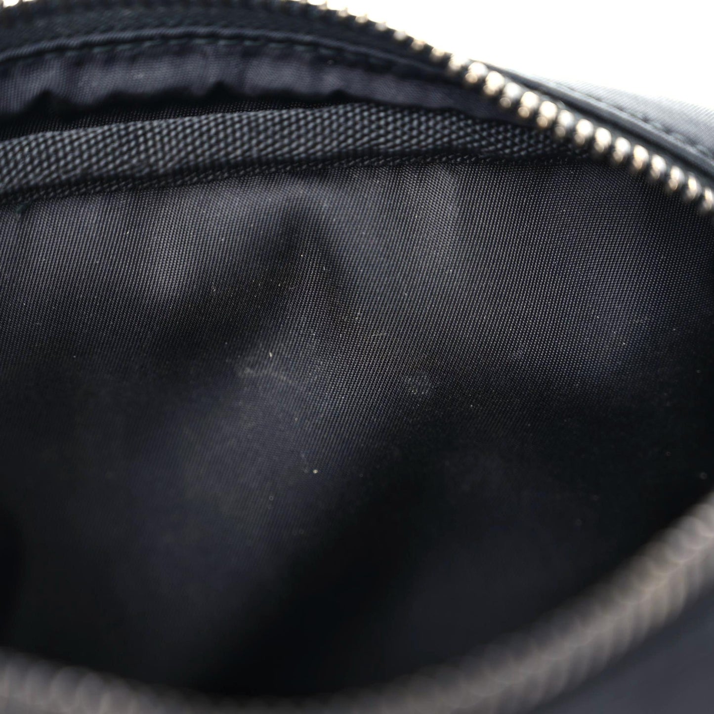 Nylon Flat Messenger Bag Black Yellow