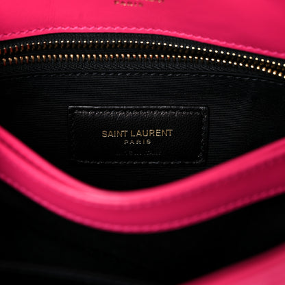 Saint Laurent Calfskin Y Quilted Monogram Toy Loulou Crossbody Bag Freesia 6 of 10