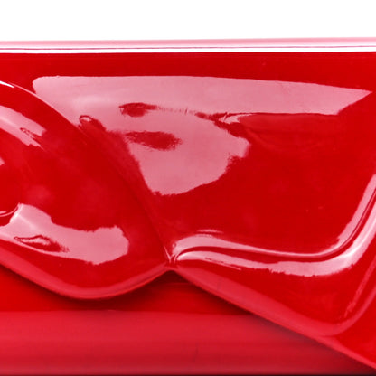 Christian Louboutin Patent So Kate Baguette Clutch Fraise 8 of 11