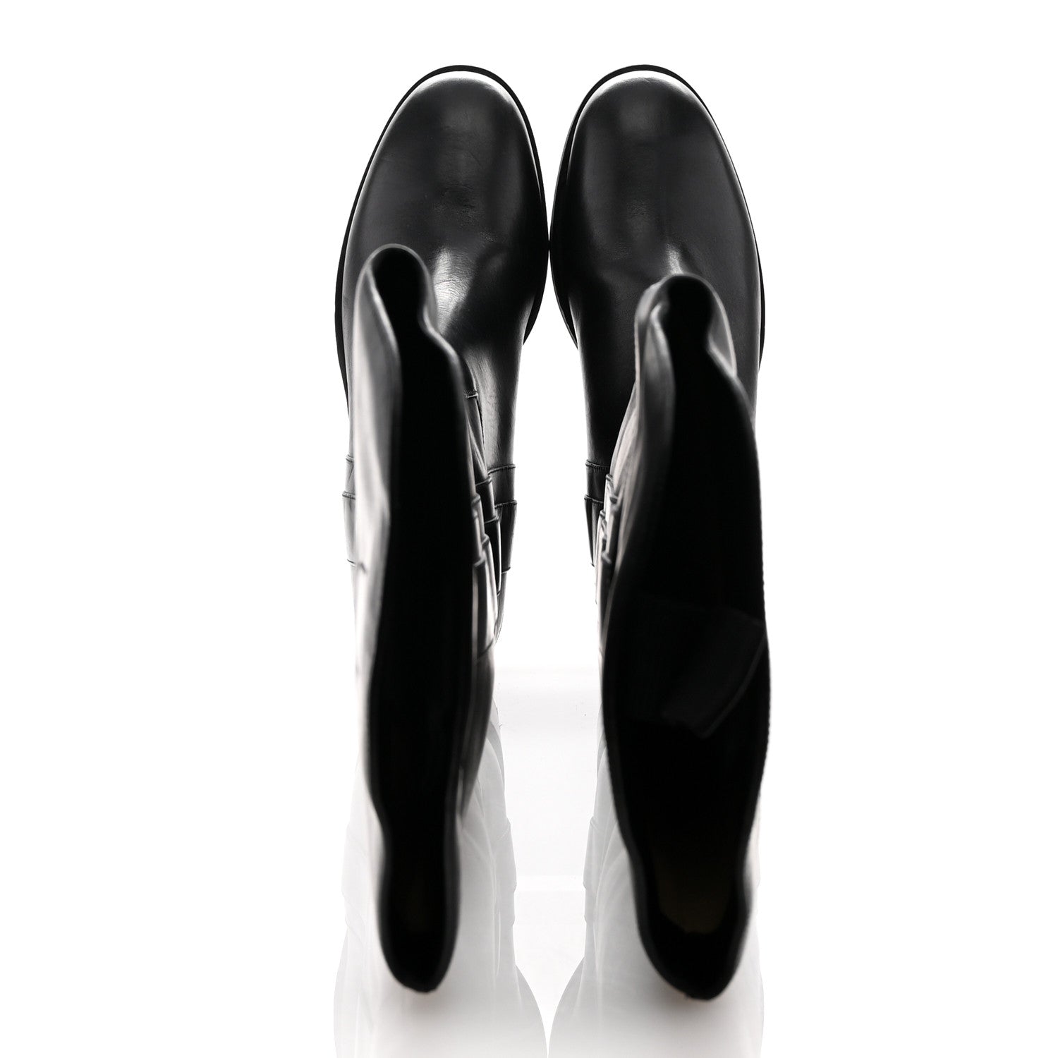 Jimmy Choo Calfskin Tonya 70 Knee High Boots 40.5 Black 2 of 11