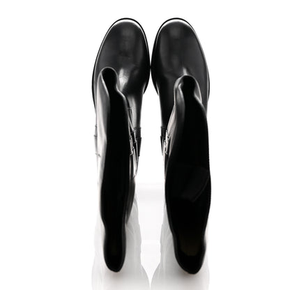 Jimmy Choo Calfskin Tonya 70 Knee High Boots 40.5 Black 2 of 11