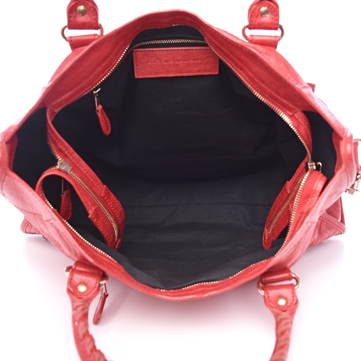 Agneau Giant 12 Rose Gold Hardware City Rouge Coquelicot