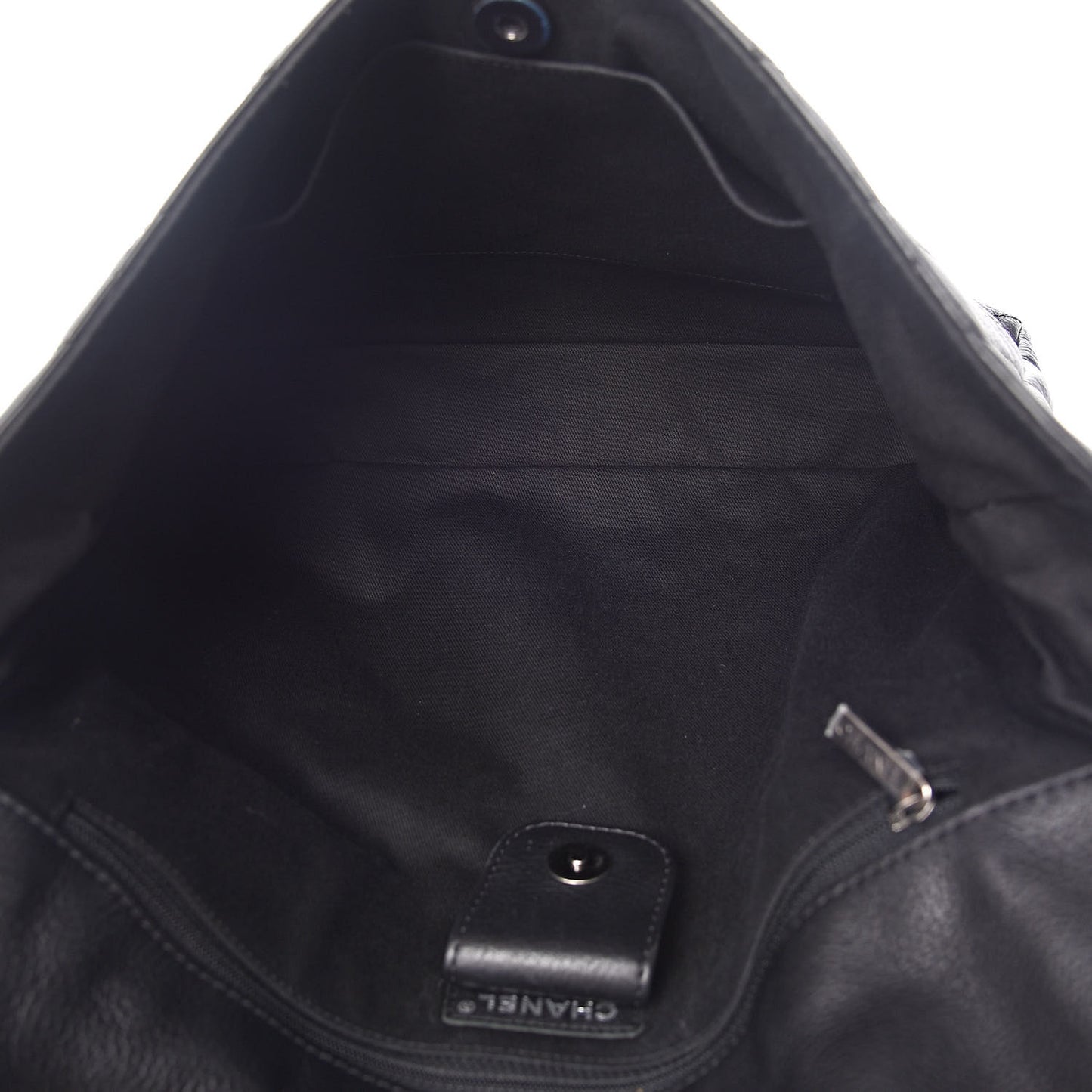 Calfskin Quilted Couture Messenger Black