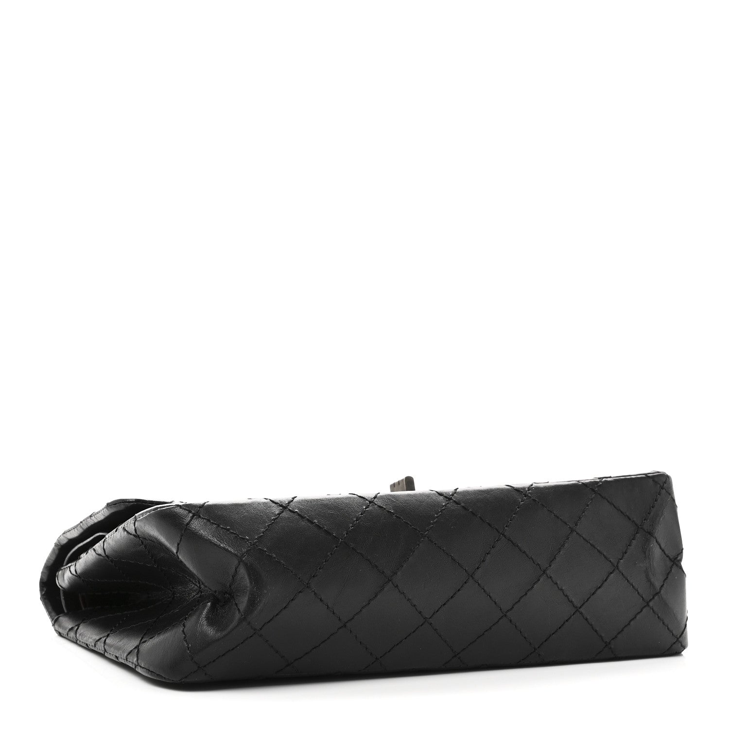 Chanel Aged Calfskin Quilted 2.55 Reissue 225 Flap Black 4 of 10