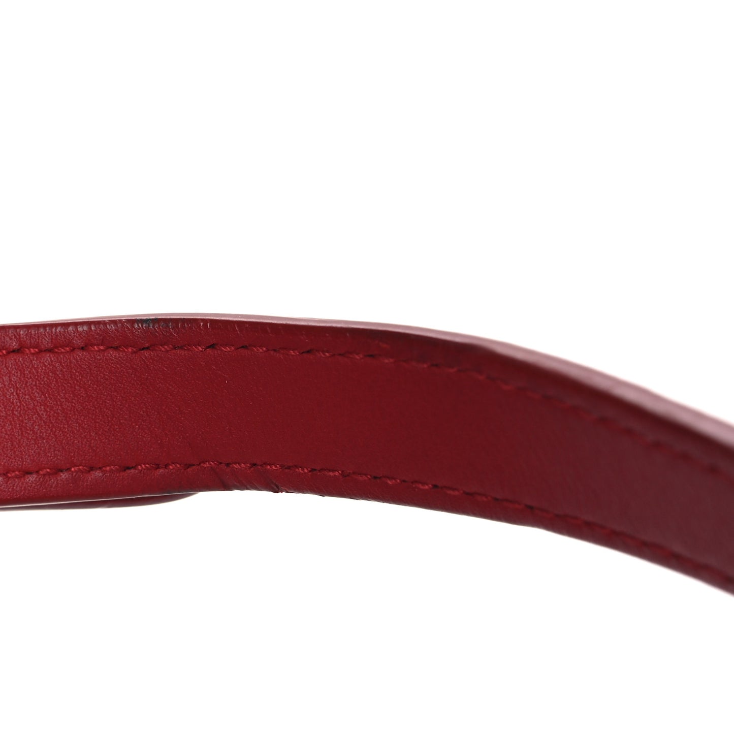 Ultra Matte Calfskin Mini Saddle Bag Red