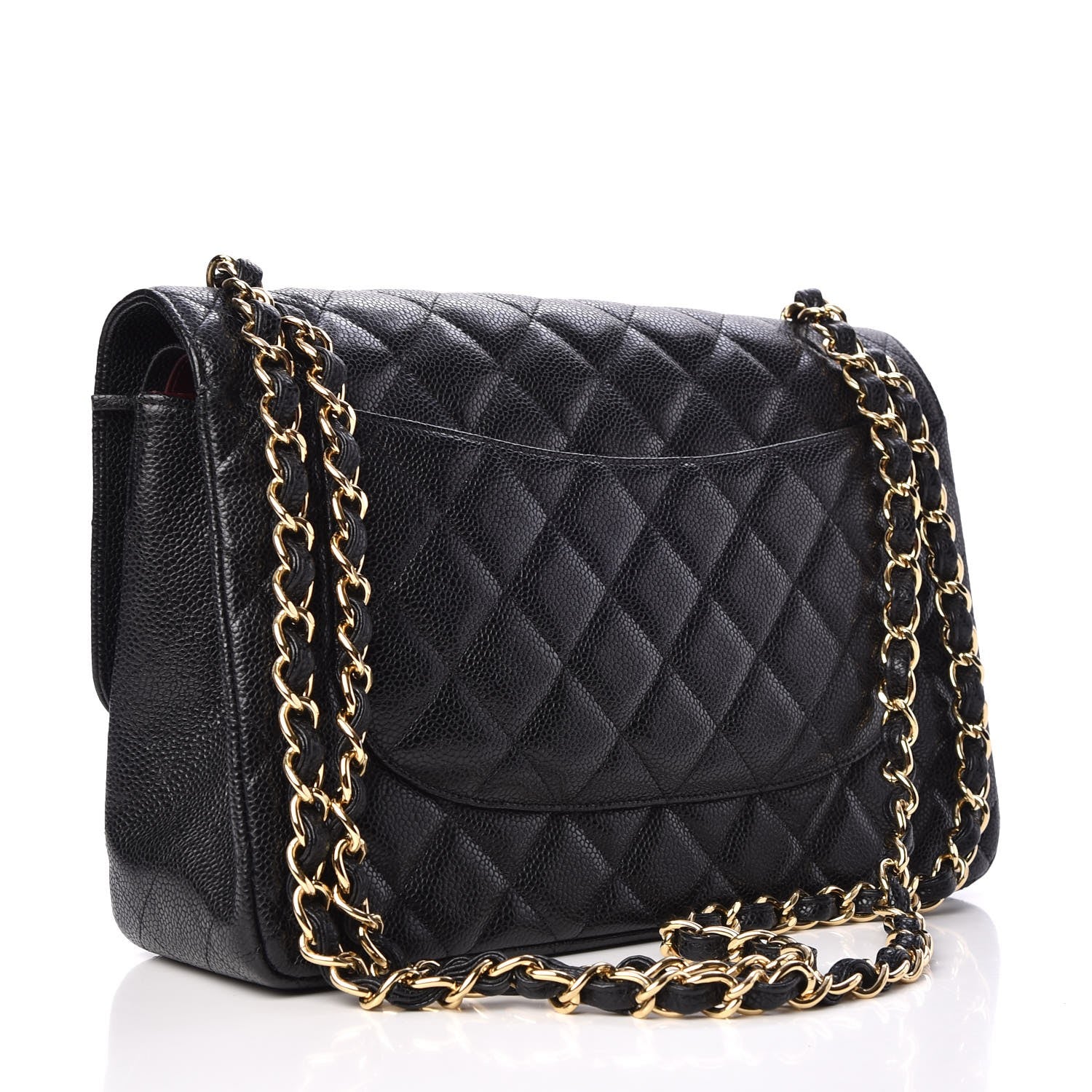 Chanel Caviar Quilted Jumbo Double Flap Black 3 of 7