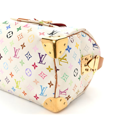 Louis Vuitton Monogram Multicolor Speedy 30 White 9 of 10