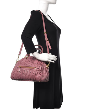 Miu Miu Nappa Matelasse Bauletto Top Handle Loto 2 of 9