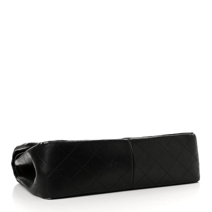 Chanel Lambskin Quilted Jumbo Double Flap Black 4 of 18