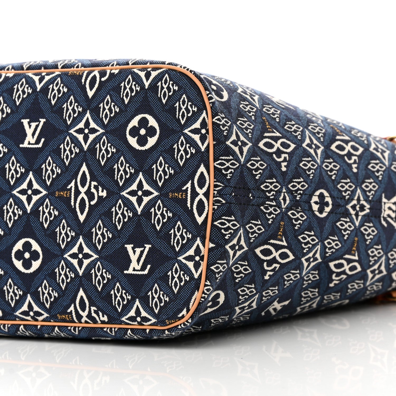 Louis Vuitton Jacquard Since 1854 Neverfull MM Blue 10 of 15