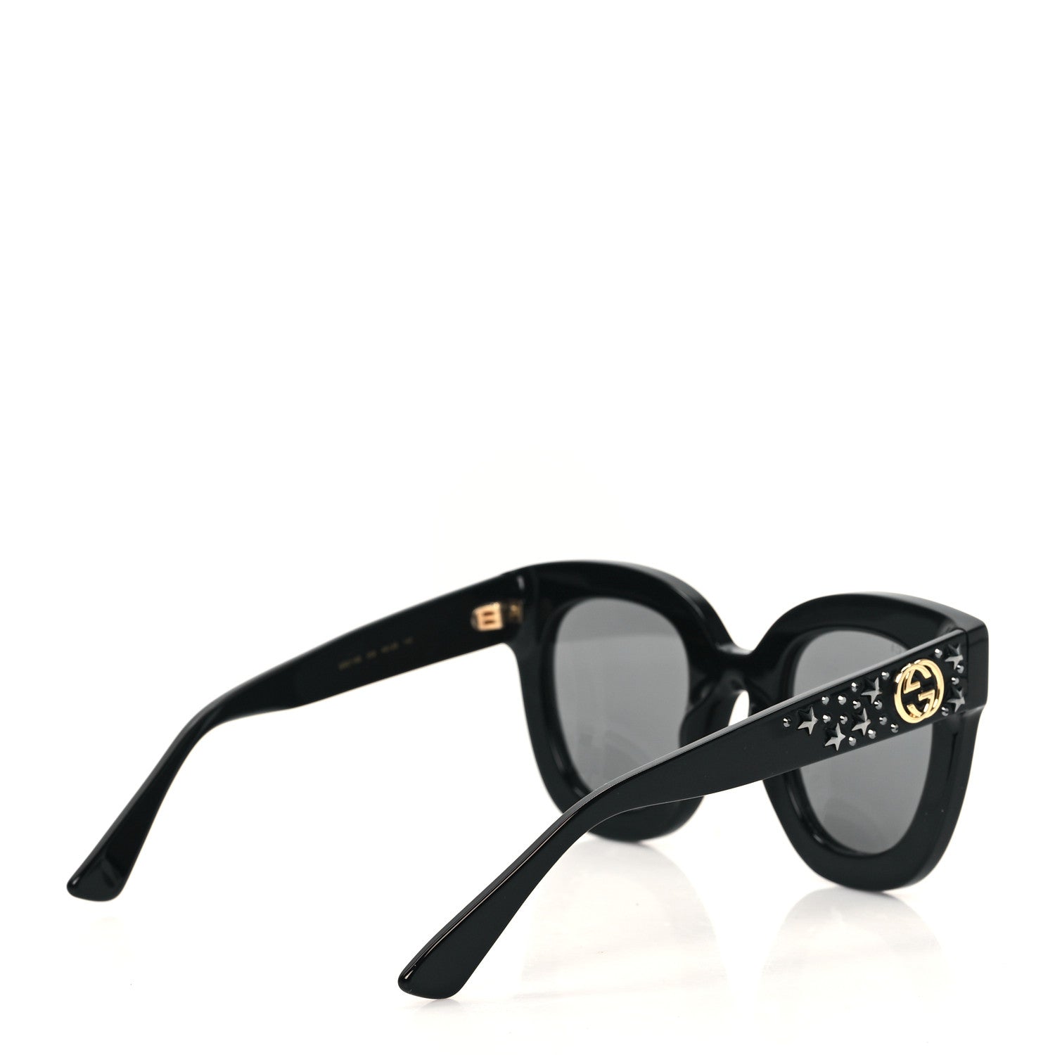 Gucci Acetate Stars Cat Eye Sunglasses GG0116S Black 1612788