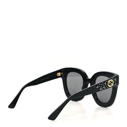 Gucci Acetate Stars Cat Eye Sunglasses GG0116S Black 4 of 9