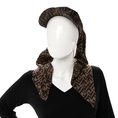 Fendi Silk FF Logo Visor Tobacco 2 of 8