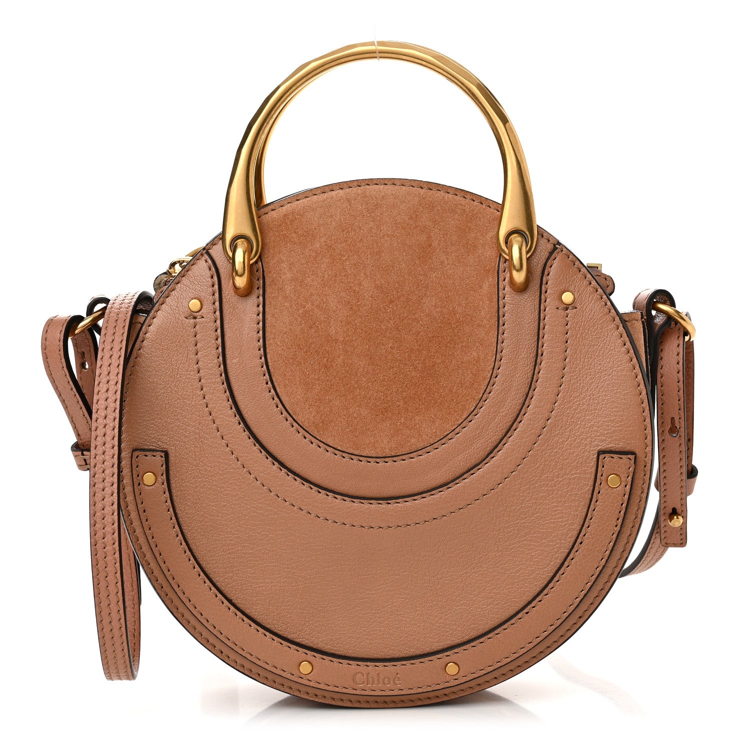 Chloe Shiny Goatskin Suede Small Pixie Bag Caramel 1 of 10