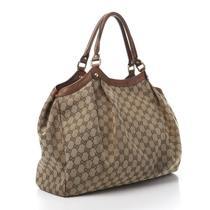 Gucci Monogram Large Sukey Tote Dark Brown 3 of 17