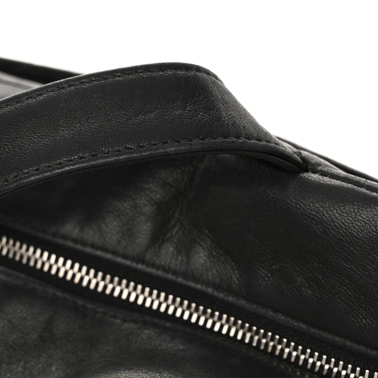 Lambskin Quilted CC Pocket Tote Black