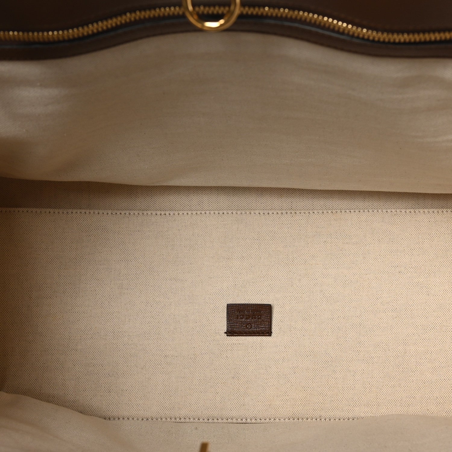 Gucci GG Supreme Monogram Fake/Not Large Retro Interlocking G Tote Bag Beige Brown Sugar 5 of 10