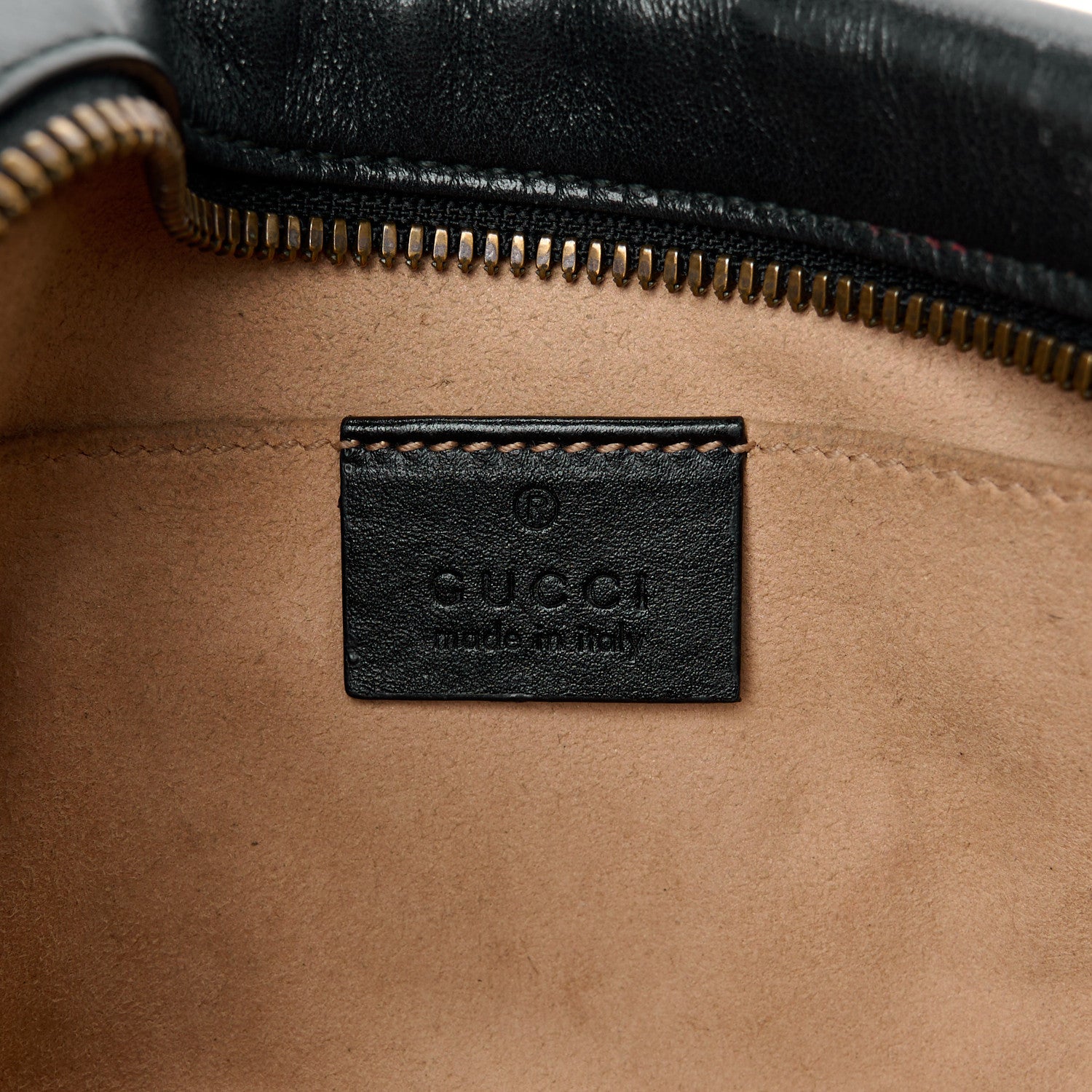 Gucci Calfskin Matelasse Small GG Marmont Chain Shoulder Bag Black 6 of 12