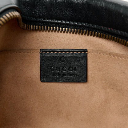 Gucci Calfskin Matelasse Small GG Marmont Chain Shoulder Bag Black 6 of 12