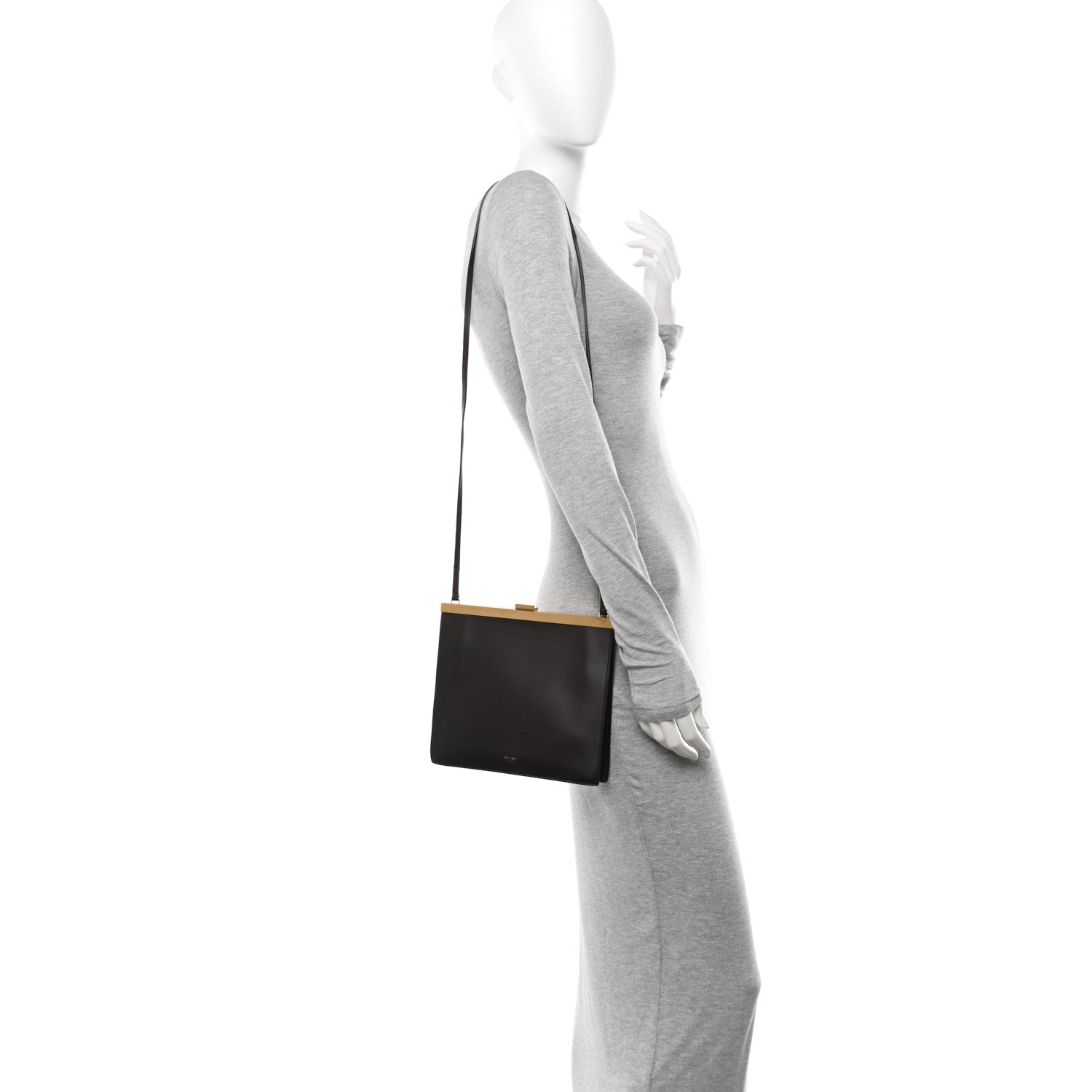 Celine Smooth Calfskin Mini Clasp Bag Velvet 2 of 10
