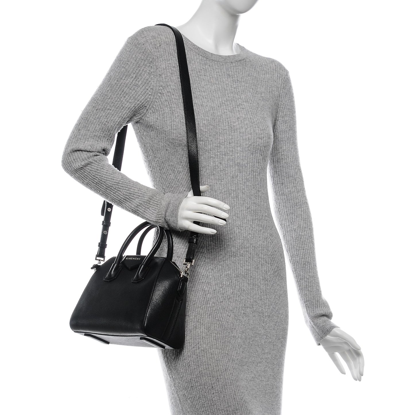 Sugar Goatskin Mini Antigona Black